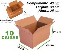 10 Caixa de Papelão 40x30x25 M - Nova Atacado Transporte Resistente Estoque Mudança 10 Caixa de Papelão 40x30x25 M - Nova Atacado Transporte Resistente Estoque Mudança