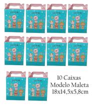 10 Caixa Maletinha de Presente Lembrancinha Festa Aniversario - Alta Qualidade