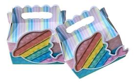 10 Caixa Maletinha Kit Festa Pop It, Fidget Toy - Rosa