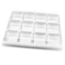 10 caixa p/bombons quadradosc/ 12 cavidades bwb