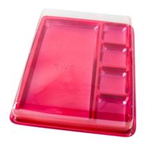 10 caixa p/ tablete e barra c/4 cavidades para bombons quadrados bwb