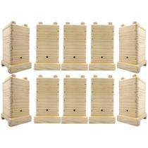 10 Caixa Para abelha Jataí 12X12 Com 2 Melgueiras encaixe e acetato 10 Caixa Para abelha Jataí 12X12 Com 2 Melgueiras encaixe e acetato