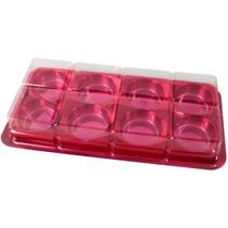 10 caixa retangular p/ trufas e bombons c/ 8 cavidades bwb