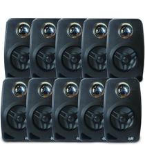 10 Caixa Som Acústica Preta Suporte Som Ambiente 55w Leson 10 Caixa Som Acústica Preta Suporte Som Ambiente 55w Leson