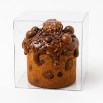 10 Caixas acetato 10x10x10cm transparente cristal para mini bolos Cupcake e Mini Panetones