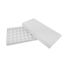 10 Caixas Branca para 50 doces com Berço Removível sem Visor