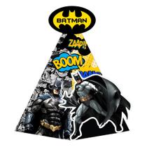 10 Caixas Cone Batman com Aplique 3D