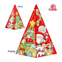 10 Caixas Cone Presentes de Natal