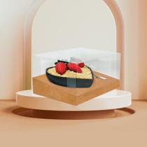 10 Caixas Coração de Colher Kraft Gourmet