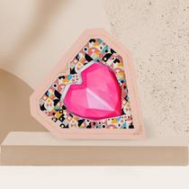 10 Caixas Coração Lapidado Amor Eterno com Visor 10 Caixas Coração Lapidado Amor Eterno com Visor