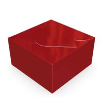 10 caixas coração p/4 doces 6,5x6,5x3,5 vermelha c4941 ideia