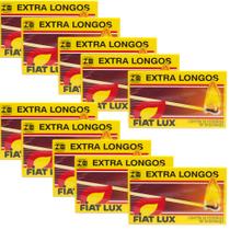 10 Caixas De Fosforo Fiat Lux Extra Longo C/ 50 Palitos Cada