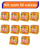 10 caixas de Mini Chocottone Bauducco Fini Beijos 80g Original Panetone de Chocolate Edição Limitada