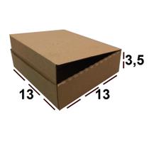 10 Caixas de Papelão Montável 13 x 13 x 3,5 para Envio Correios Sedex Ecommerce - RP CAIXAS