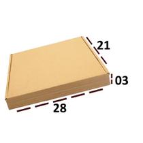 10 Caixas de Papelão Montável 28 x 21 x 03 para Envios Correios Sedex Ecommerce