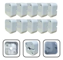 10 Caixas De Passagem Organizador Conectores Fio Camera Cftv