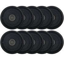 10 Caixas Embutir Teto Arandela Preta 5 Pol 55w Som Ambiente