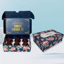 10 Caixas Floral para Presente para 6 Doces 10 Caixas Floral para Presente para 6 Doces