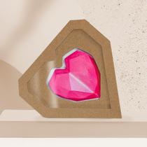 10 Caixas Kraft Coração Lapidado com Visor 10 Caixas Kraft Coração Lapidado com Visor