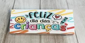 10 Caixas Lembrança Dia das Crianças porta Barra Chocolate 80g 10 Caixas Lembrança Dia das Crianças porta Barra Chocolate 80g