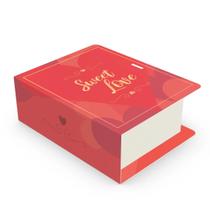 10 CAIXAS LIVRO P/04 DOCES 4x9,5x8 CM SWEET LOVE C4898 IDEIA