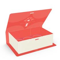 10 CAIXAS LIVRO P/ 06 DOCES SWEET LOVE 4x12x8 cm C4899 IDEIA