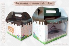 10 caixas maleta (15cm de altura) para ovos de colher - trio de 100 a 150gr