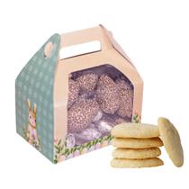 10 Caixas Maleta Pequena Com Visor Lembrancinha Biscoito Doce - Páscoa Encantada C4863 Ideia