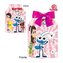 10 Caixas Milk Bob Zoom Rosa com Personagem e Aplique 3D 10 Caixas Milk Bob Zoom Rosa com Personagem e Aplique 3D