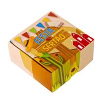 10 caixas p/ 04 doces festa no sertão 4x8x8 cm c4946 ideia