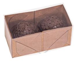 10 Caixas para 2 Bombons Embalagem Doces Gourmet