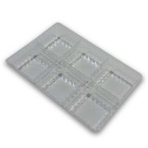 10 Caixas Para 6 Brigadeiros Com Berço, Branco, Em Acetato
