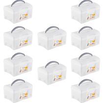 10 Caixas Para Cosméticos Utility Box Com Alça 16x9x11cm 10 Caixas Para Cosméticos Utility Box Com Alça 16x9x11cm