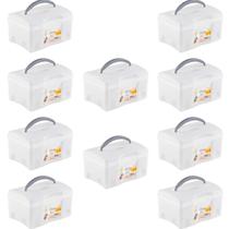10 Caixas Para Cosméticos Utility Box Com Alça 16X9X11Cm 10 Caixas Para Cosméticos Utility Box Com Alça 16X9X11Cm