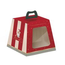 10 Caixas Para Panetone 500g Charm Natalino 19x19x16,5 Com Alça Natal Cromus 10 Caixas Para Panetone 500g Charm Natalino 19x19x16,5 Com Alça Natal Cromus