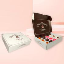 10 Caixas Presente Gourmet para 12 Doces