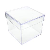 10 Caixinha Acrílica Transparente 5x5 - Festa Natal Ano novo Formatura Casamento Aniversario