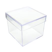 10 Caixinha Acrílica Transparente 5x5 - Lembrancinha / Festa