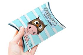 10 Caixinha Bebe Fofo Maternidade Chá Rifa - Menino Coruja