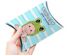 10 Caixinha Bebe Fofo Maternidade Chá Rifa - Menino Sapo