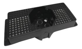 10 Caixinha De Luz Teto Suporte 30cm Para Laje Preto