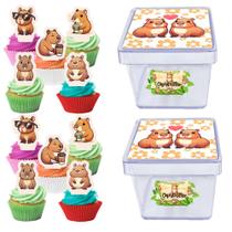 10 Caixinhas Capivara e 50 Toppers 10 Caixinhas Capivara e 50 Toppers