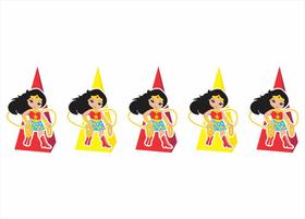 10 Caixinhas CONE para doces Mulher Maravilha Baby (cute)