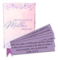 10 Caixinhas Da Promessa Mini Bíblia Palavras - Roxo