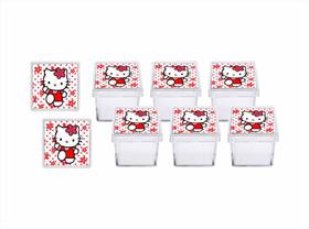 10 Caixinhas Hello Kitty vermelho - Produto artesanal