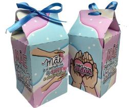 10 Caixinhas Milk Lembrancinha dia das Mães porta bombom