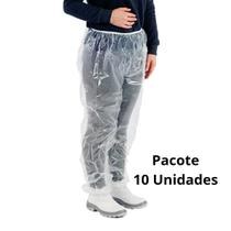 10 Calça Plástica Descartável Transparente Impermeável 10 Calça Plástica Descartável Transparente Impermeável