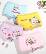 10 calcinha Infantil boxe 100% Algodão boxer short 0 a 10 anos