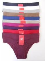 10 Calcinhas Biquíni Microfibra Jolie Rose Punho Na Cintura 10 Calcinhas Biquíni Microfibra Jolie Rose Punho Na Cintura