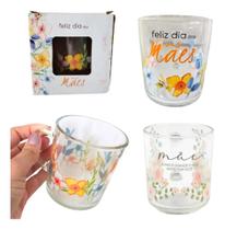 10 Caneca Dia Das Maes Vidro Caixa Presente Revenda Premium